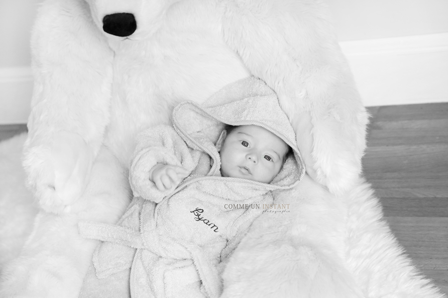 photographe pro bébé studio, shooting bébé, photographie bébé, photographe noir et blanc