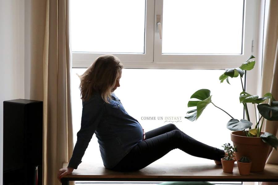 photographe à domicile grossesse studio - grossesse - photographe a domicile femmes enceintes en plein coeur de Paris (75000 Paris 75) - femme enceinte asiatique