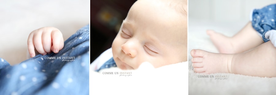 petites mains, shooting de bébés en centre ville de Puteaux (92800 Hauts de Seine 92), nouveau né en train de dormir, photographe professionnelle bébé studio, petits pieds, petit peton