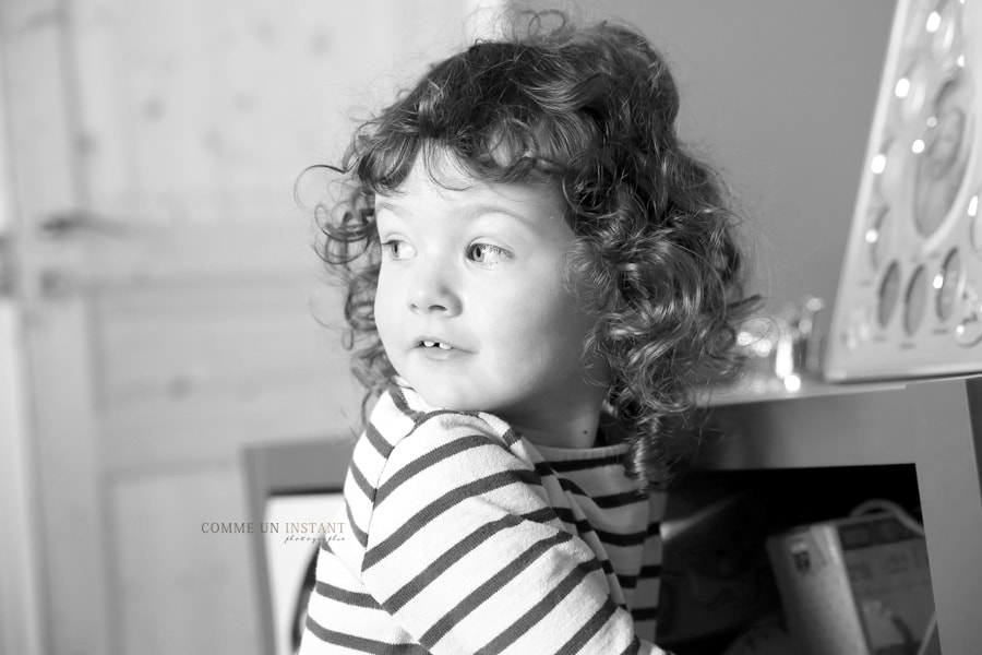 noir et blanc, shooting pour enfants