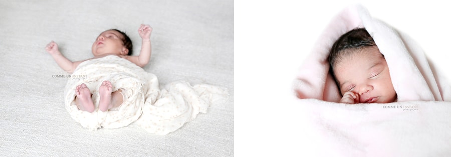 photographe pro de bébé - petits pieds, petit peton - nouveau né en train de dormir